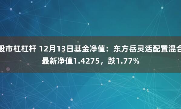 股市杠杠杆 12月13日基金净值：东方岳灵活配置混合最新净值1.4275，跌1.77%