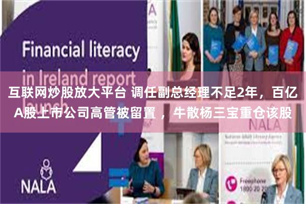 互联网炒股放大平台 调任副总经理不足2年，百亿A股上市公司高管被留置 ，牛散杨三宝重仓该股